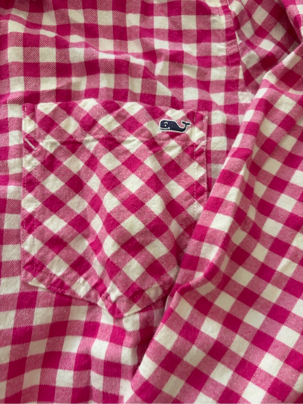 Vineyard Vines Pink and White Gingham Button-Down Shirt - Picture 3 of 9